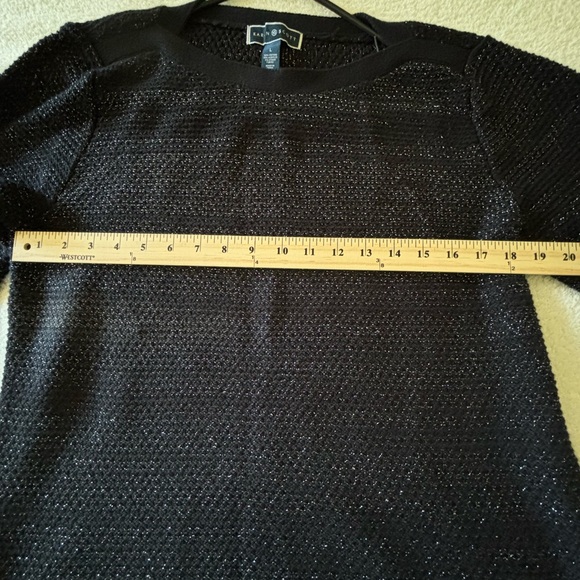 Vintage Karen Scott Black Women’s Blouse Size Large - Picture 8 of 14